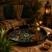 Eid al-Adha Damask Plastic Serving Tray – Islamic Floral - MintiHome