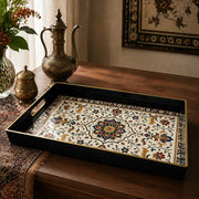 Eid al-Adha Mandala Plastic Serving Tray – Botanical Floral - MintiHome
