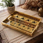 National Days Islamic Glass Tray – Camel Caravan Design - MintiHome