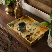 Watercolor Ramadan Lantern Stars Glass Serving Tray National Days - MintiHome