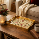 Christmas Santa Hat Gingerbread Glass Serving Tray – Vintage Platter - MintiHome