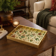 Christmas Ornament Bauble Glass Serving Tray – Vintage Holiday Platter - MintiHome