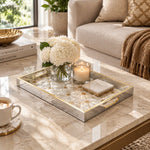 Daily Decorative Glass Serving Tray – Pearl Star Mosaic - MintiHome