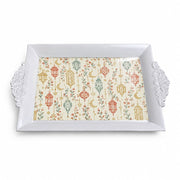 Ramadan Decorative Serving Tray – Cream Lantern Seamless Repeat - MintiHome