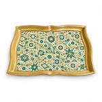 Ramadan Decorative Serving Tray – Cream Star Lattice Diagonal - MintiHome