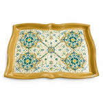 Ramadan Decorative Serving Tray – Cream Star Lattice Symmetry - MintiHome