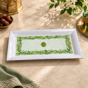 Ramadan Decorative Serving Tray – Cream Calligraphy Border Panel - MintiHome