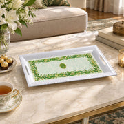 Ramadan Decorative Serving Tray – Cream Calligraphy Border Panel - MintiHome
