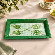 Ramadan Decorative Serving Tray – Mint Calligraphy Corner Symmetry - MintiHome