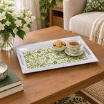 Ramadan Decorative Serving Tray – Cream Calligraphy Seamless Repeat - MintiHome
