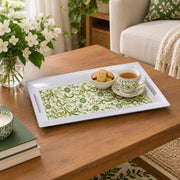 Ramadan Decorative Serving Tray – Cream Calligraphy Seamless Repeat - MintiHome