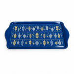Ramadan Decorative Serving Tray – Cobalt Banded Lantern Chains - MintiHome