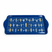 Ramadan Decorative Serving Tray – Cobalt Banded Lantern Chains - MintiHome