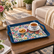 Daily Decorative Serving Tray – Cream Tapestry Floral Flow - MintiHome