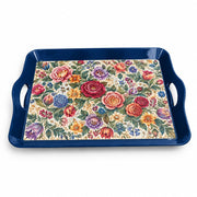 Daily Decorative Serving Tray – Cream Tapestry Floral Flow - MintiHome
