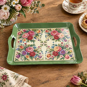 Daily Decorative Serving Tray – Cream Tapestry Corner Symmetry - MintiHome