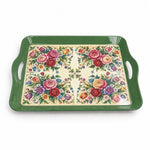 Daily Decorative Serving Tray – Cream Tapestry Corner Symmetry - MintiHome