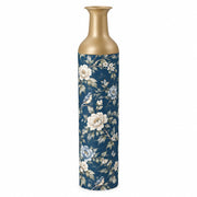 Sage Garden Metal Flower Vase – Navy Sage Bluebird decorative metal vase shown in a product view.