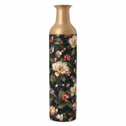 Sage Poppy Metal Flower Vase – Navy Magnolia Bluebird - MintiHome