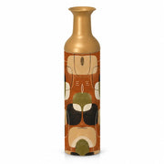 Retro Pebble Metal Flower Vase – Oxide Clay Pebble Blocks - MintiHome