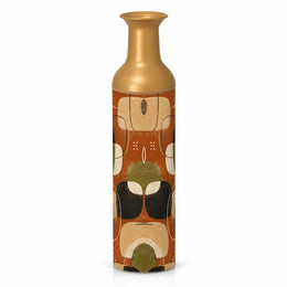 Retro Pebble Metal Flower Vase – Oxide Clay Pebble Blocks - MintiHome