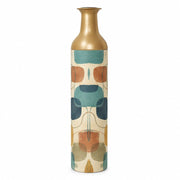 Retro Pebble Metal Flower Vase – Sand Bleach Pebble Weave - MintiHome