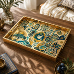 Peace Dome Glass Serving Tray – Doves Olive Branch - MintiHome