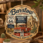 Barstow Historic Route 66 MDF Wood Hanging Wall Decor – Ruins - MintiHome