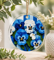 Christmas Mandala Floral Acrylic Wall Decor - Name Banner - MintiHome