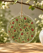 Christmas Ladybug Acrylic Wall Decor - Garden Botanical - MintiHome