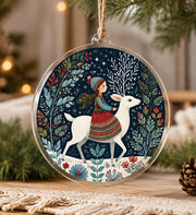 Christmas Nutcracker Ballet Blue Acrylic Hanging Wall Decor - MintiHome