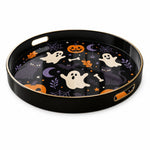 Cartoon Ghost Plastic Serving Tray – Black Cat Pumpkin - MintiHome