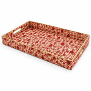 Christmas Decorative Plastic Serving Tray – Cream Star Confetti - MintiHome