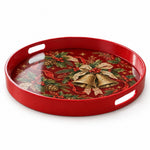 Christmas Decorative Serving Tray – Golden Bell Duo - MintiHome