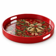 Christmas Decorative Serving Tray – Golden Bell Duo - MintiHome