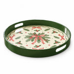 Christmas Decorative Serving Tray – Holly Bow Scatter - MintiHome