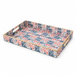 Daily Decorative Plastic Serving Tray – Americana Quilt Patchwork - MintiHome