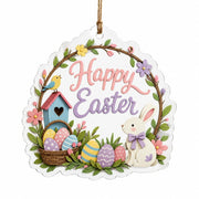 Easter Birdhouse Bunny Acrylic Hanging Wall Decor – Spring Bird - MintiHome