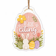 Easter Egg-citing Bunny Acrylic Hanging Wall Decor – Spring Sign - MintiHome