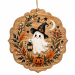 Friendly Ghost MDF Wood Hanging Wall Decor – Witch Hat - MintiHome