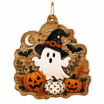 Friendly Ghost Witch Hat MDF Hanging Wall Decor – Bats - MintiHome