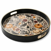 Gothic Halloween Plastic Serving Tray – Skull Bones Roses - MintiHome