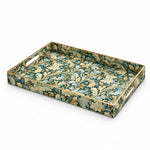 Green Gold Acanthus Plastic Serving Tray – Full Print Border - MintiHome