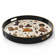 Halloween Mix Plastic Serving Tray – Pumpkin Skull Candle - MintiHome