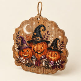 Happy Halloween Mansion MDF Wood Hanging Wall Decor – Ghost - MintiHome