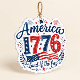 Sweet Land Of Liberty Acrylic Hanging Wall Decor – Eagle - MintiHome