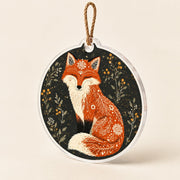 Christmas Snow Giraffe Sleigh Acrylic Hanging Wall Decor Ornament - MintiHome