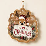 Welcome Snowmen MDF Wood Hanging Wall Decor – Pine - MintiHome