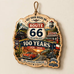 Mother Road 100 Adventure MDF Wood Hanging Wall Decor – Truck - MintiHome