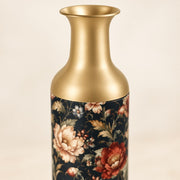 Amber Scroll Metal Flower Vase – Cream Acanthus Scroll Vine - MintiHome